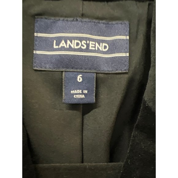Lands’End Velvet Jacket Black Blazer - Picture 5 of 8